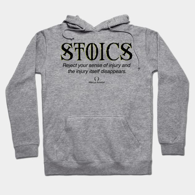 Stoics: Marcus Aurelius quote Hoodie by emma17